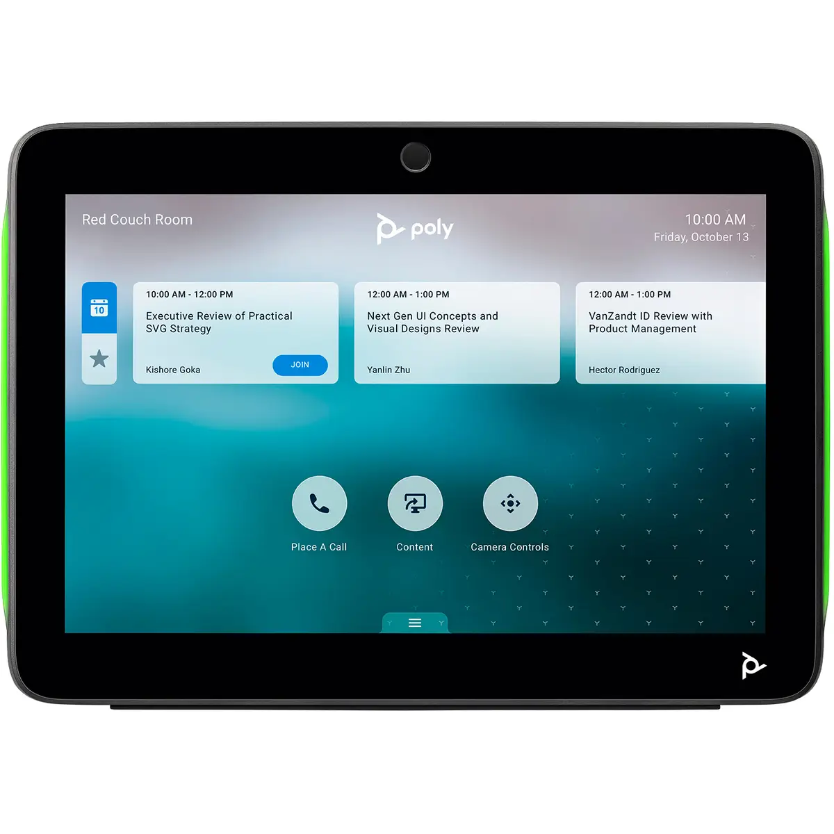 Poly TC10 Touch Controller Ohne Netzkabel Schwarz
