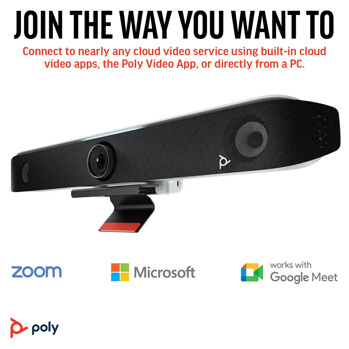 HP Poly Studio X52 - All-in-One Videoleiste (Videoleiste & Poly TC10 Touchcontroller)