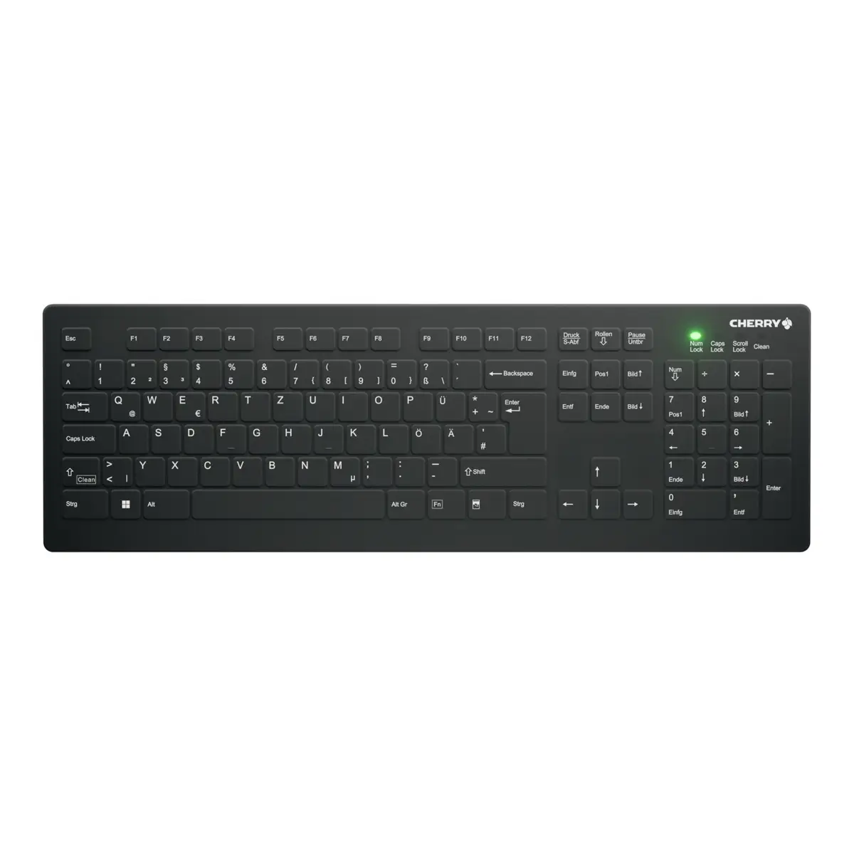 Tastatur C8112 Active Key MTA Layout Deutsch kabellos vollversiegelt Schwarz