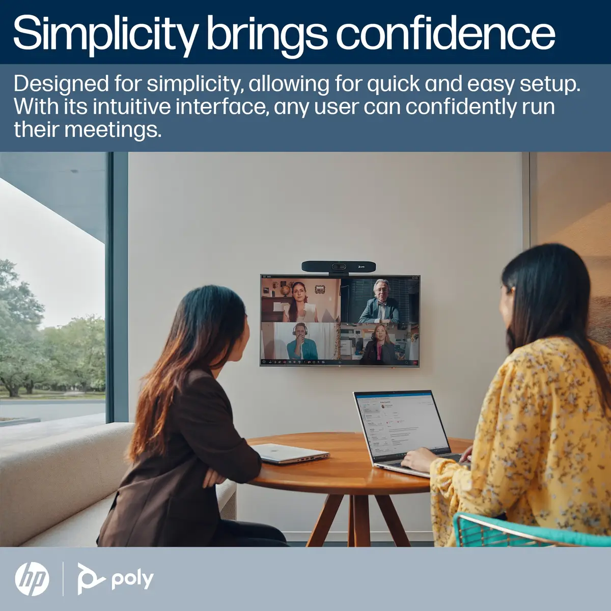 Poly Studio R30 Videobar Zoom Certified, Zertifiziert für Microsoft Teams Sand