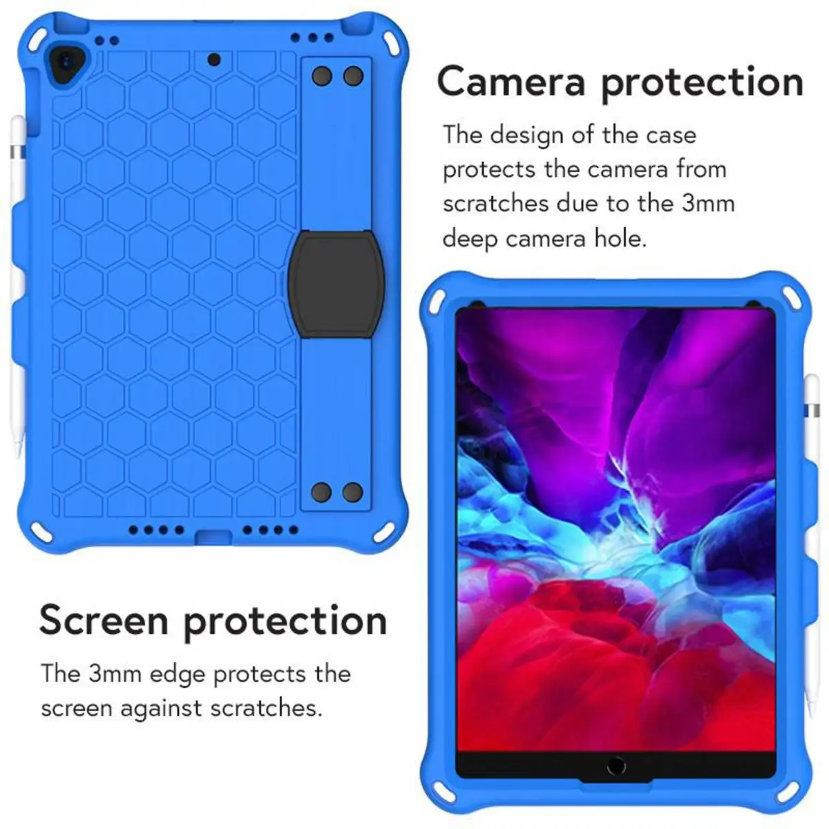 HONEYCOMB Protection Case for Apple iPad Air 10.5/Pro 10.5/iPad 10.2 Blau