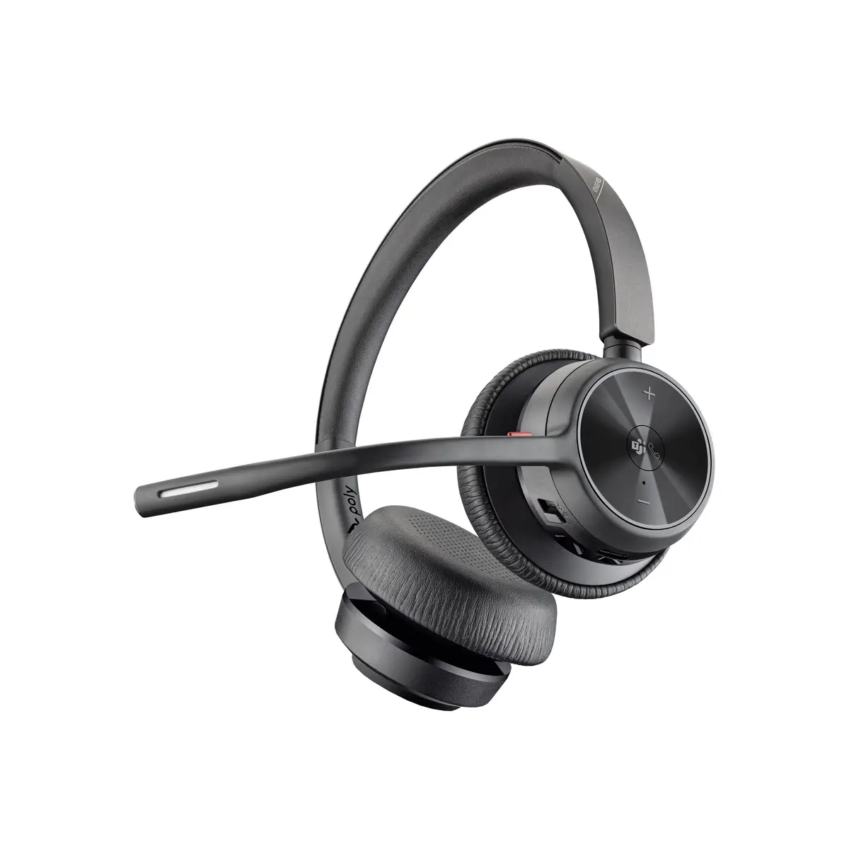 Poly Voyager 4320-M Headset On-Ear Bluetooth kabellos kabelgebunden USB-C Schwarz Zoom Certified Zertifiziert für Microsoft Teams