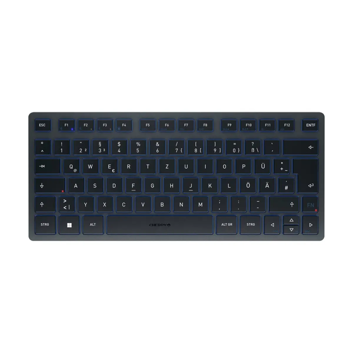 KW 7100 MINI BT Tastatur Bluetooth Slate Blue Layout Deutsch