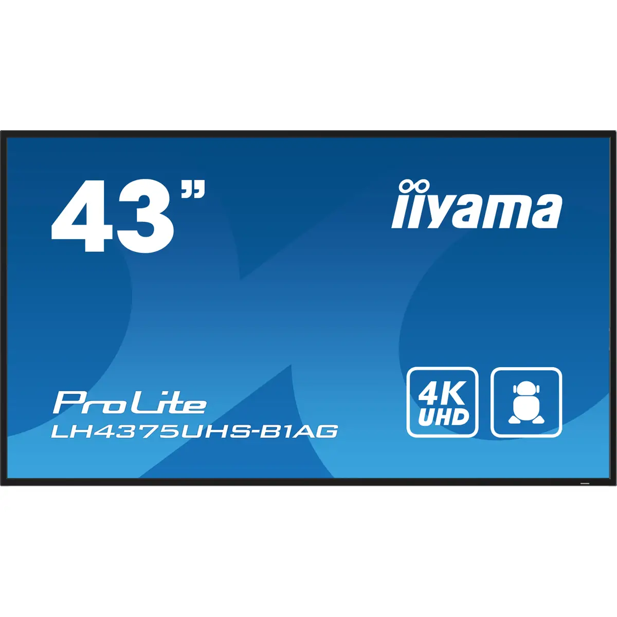 ProLite LH4375UHS-B1AG 108 cm 42,5" LCD-Display mit LED-Hintergrundbeleuchtung Digital Signage mit integrierter Media Player SDM Slot PC Android 4K UHD (2160p) 3840x2160 16:9 1200:1 500 cd/m² 8 ms schwar