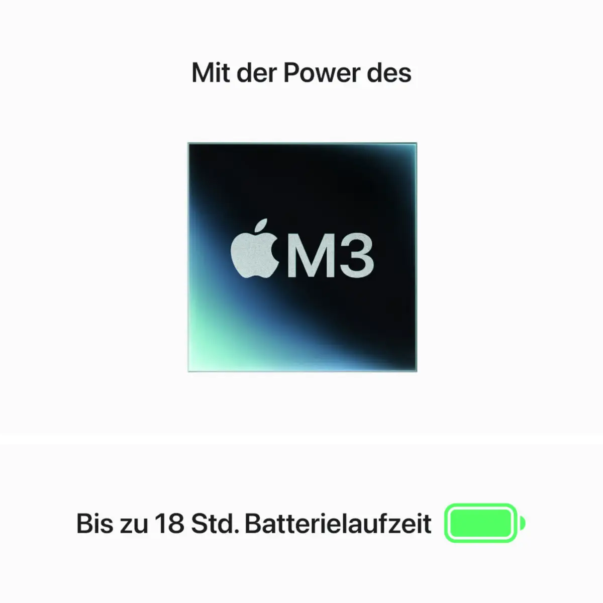 MacBook Air Apple M3 8-Core 10-Core GPU Deutsch 16GB RAM 512GB SSD 34,5cm (13,6") Retina 35W EU-Plug space grau