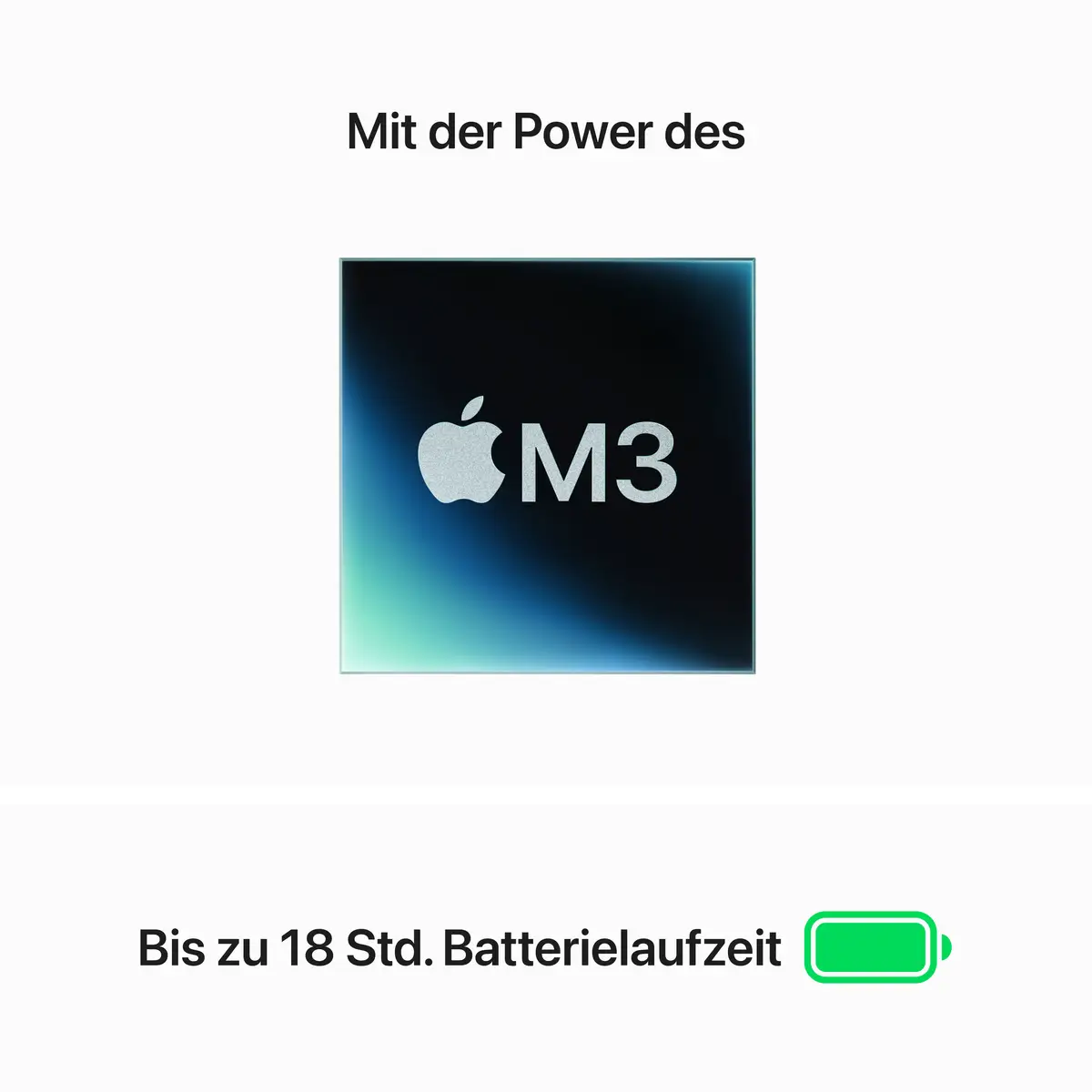 MacBook Air Apple M3 8-Core 10-Core GPU Deutsch 16GB RAM 512GB SSD 34,5cm (13,6") Retina 35W EU-Plug space grau
