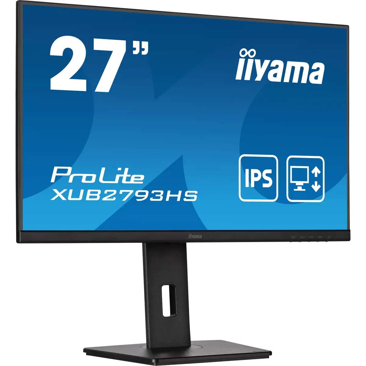 ProLite XUB2793HS-B6 LED-Monitor 68,6cm 27" 1920x1080 FHD 100 Hz IPS 250 cd/m² 1000:1 1 ms HDMI DisplayPort Lautsprecher Schwarz Matte Pivot