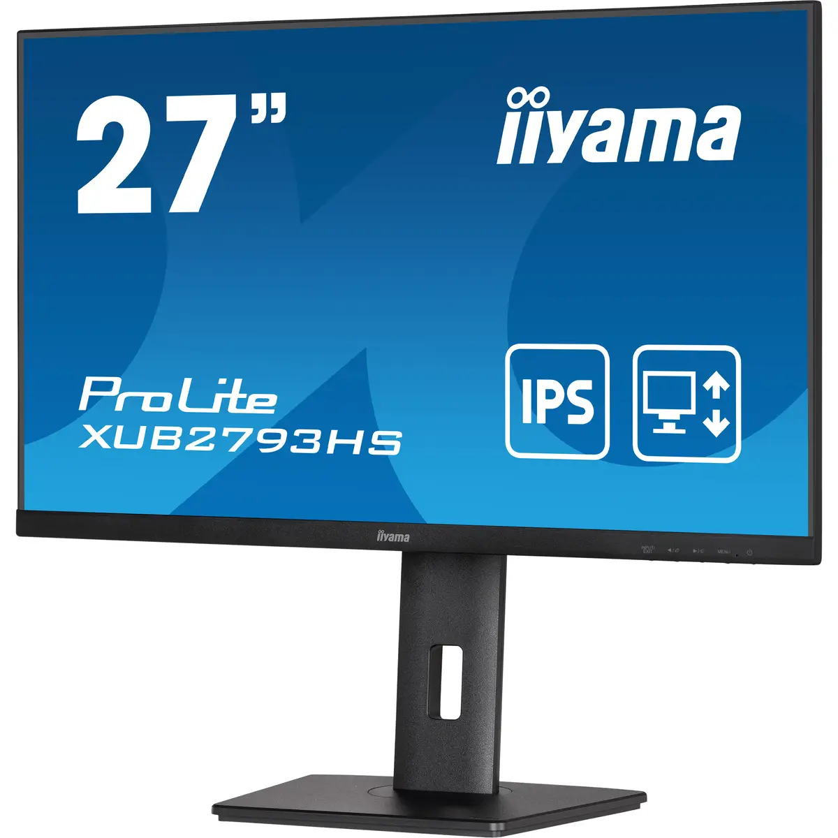 ProLite XUB2793HS-B6 LED-Monitor 68,6cm 27" 1920x1080 FHD 100 Hz IPS 250 cd/m² 1000:1 1 ms HDMI DisplayPort Lautsprecher Schwarz Matte Pivot
