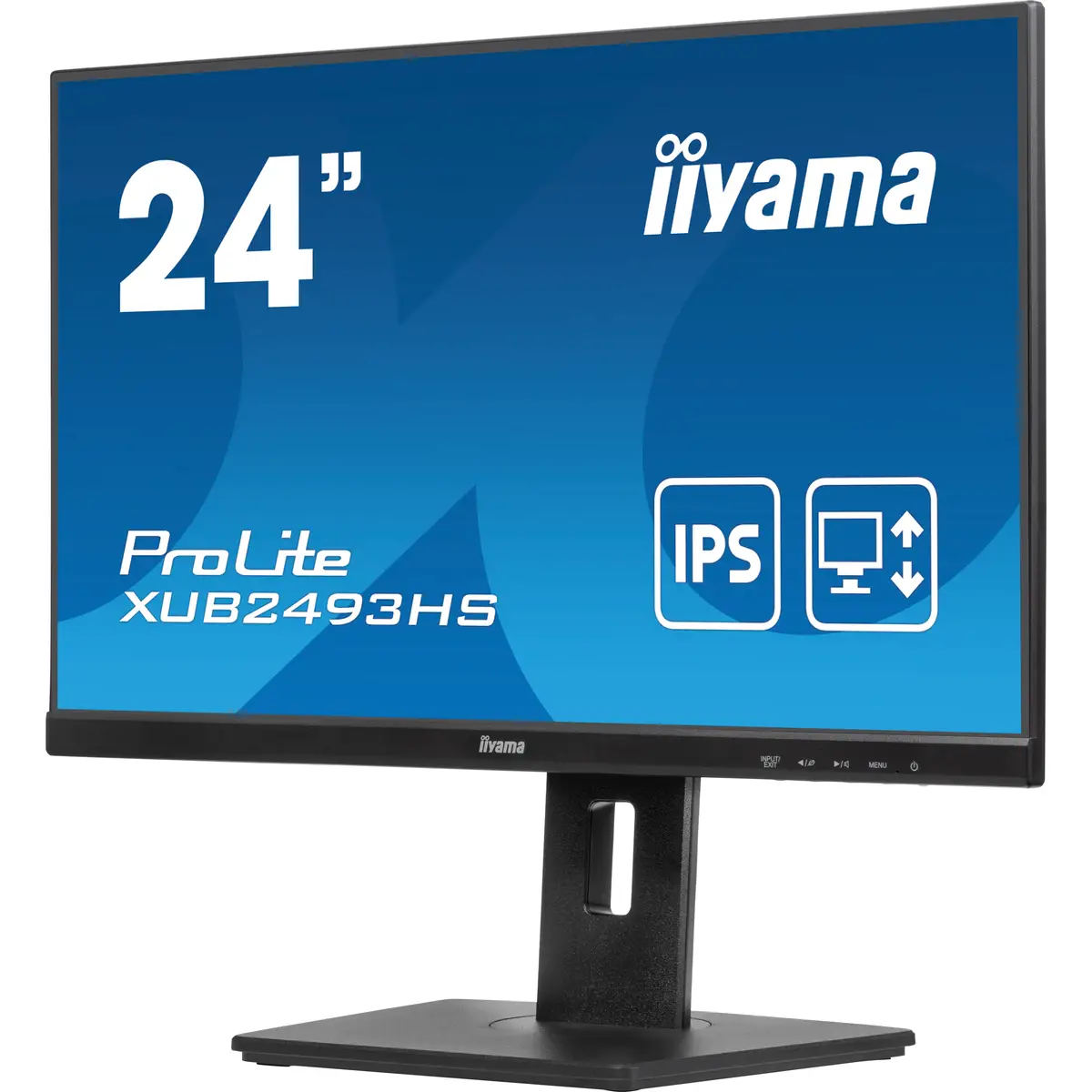 ProLite XUB2493HS-B6 60,5cm 23,8" 1920x1080 FHD 100 Hz IPS 250 cd/m² 1300:1 0.5 ms HDMI DisplayPort Lautsprecher Schwarz Matte Pivot