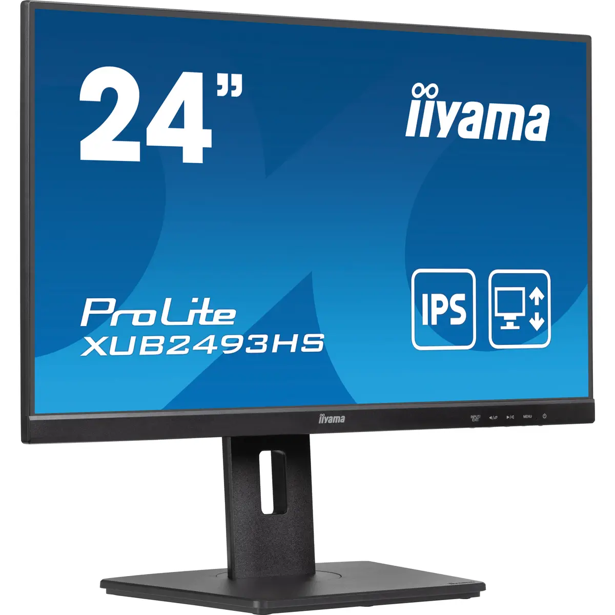 ProLite XUB2493HS-B6 60,5cm 23,8" 1920x1080 FHD 100 Hz IPS 250 cd/m² 1300:1 0.5 ms HDMI DisplayPort Lautsprecher Schwarz Matte Pivot
