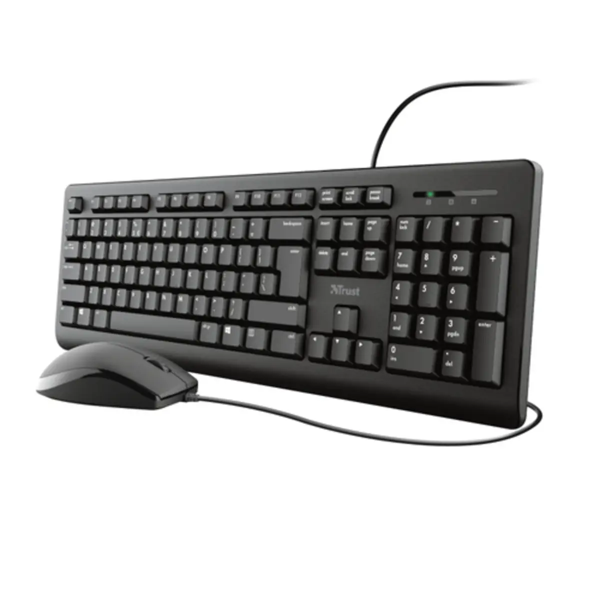 Primo Tastatur/Maus Set USB Layout Deutsch Schwarz