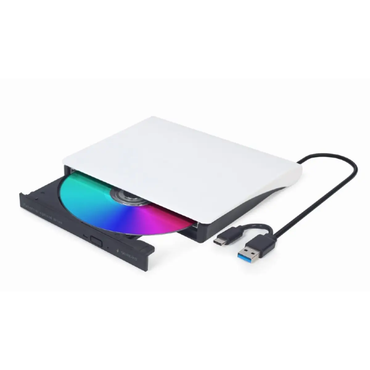 DVD-USB-03-BW Optisches Laufwerk DVD±RW Schwarz, Weiß