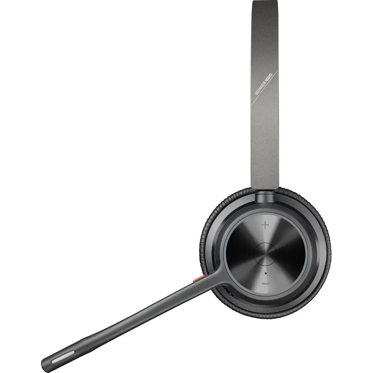 Poly Voyager 4320 UC Kopfhörer mit USB Typ-A Bluetooth Ladestation Schwarz