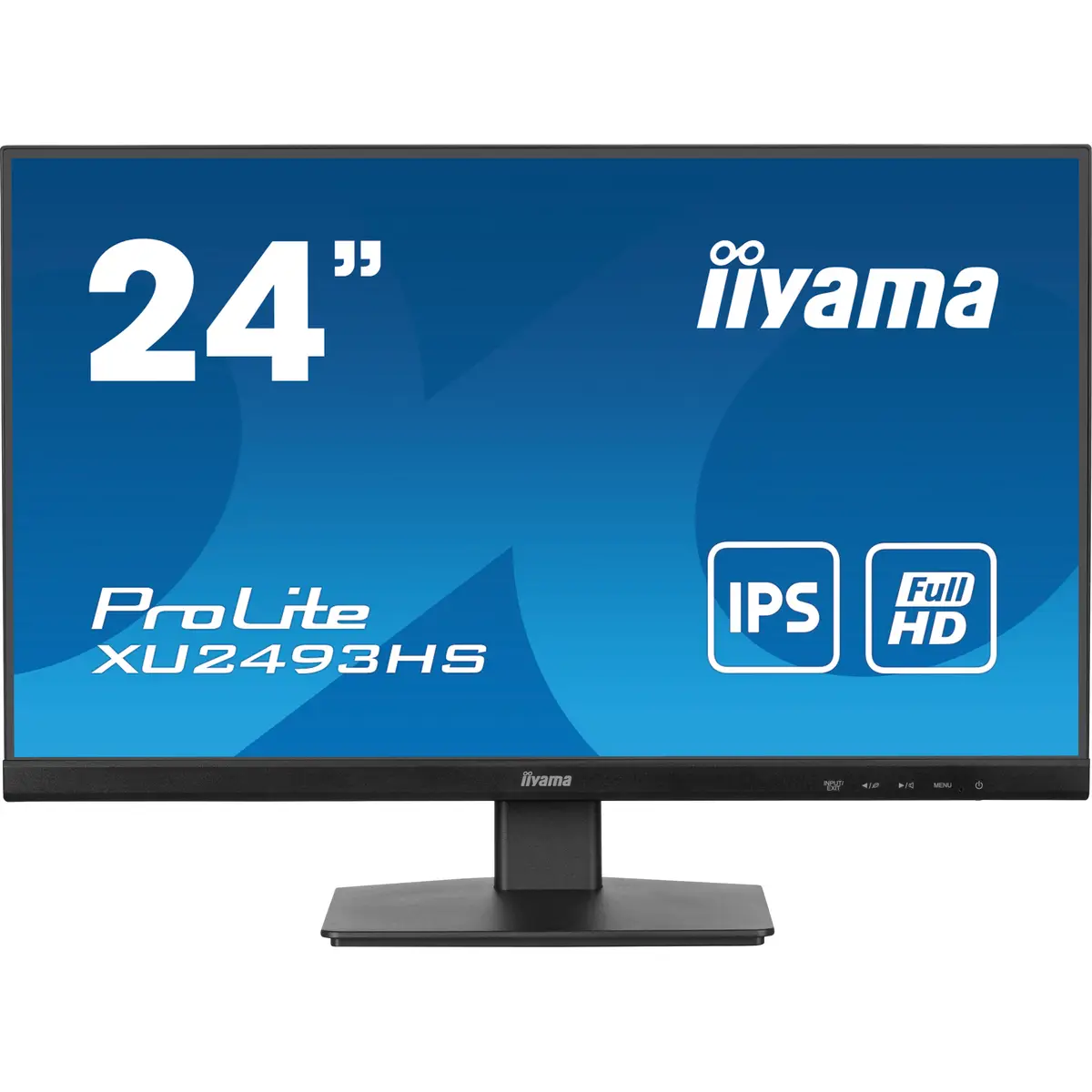 ProLite XU2493HS-B6 LED-Monitor 60,5 cm 23,8" 1920x1080 FHD 100 Hz IPS 250 cd/m² 1300:1 0,5 ms HDMI DisplayPort Lautsprecher Schwarz Matte