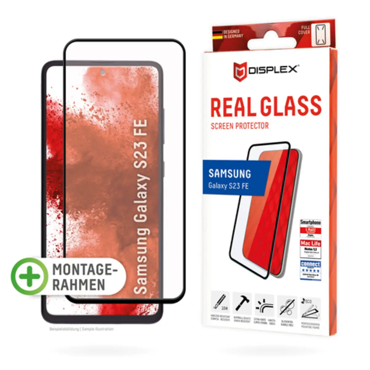 Real Glass Full Cover für Samsung Galaxy S23 FE