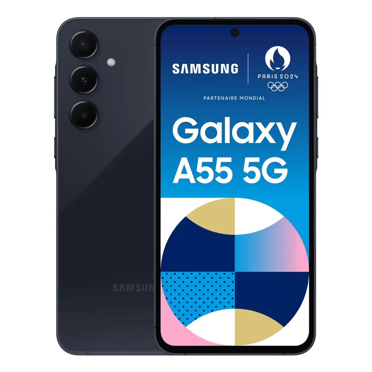 Galaxy A55 Dual-SIM 8/256GB RAM 16,8cm (6,6") 2340x1080 Pixel Triple-Kamera 50 MP/12 MP/5 MP front camera 32 MP microSD slot 5G awesome navy