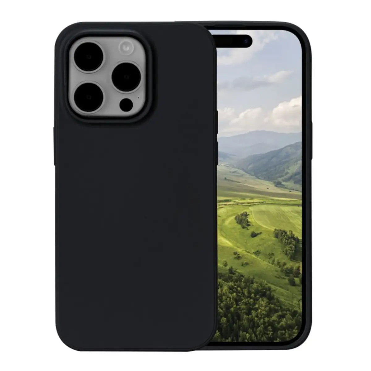 Nuuk Tasche für iPhone 15 Pro Schwarz