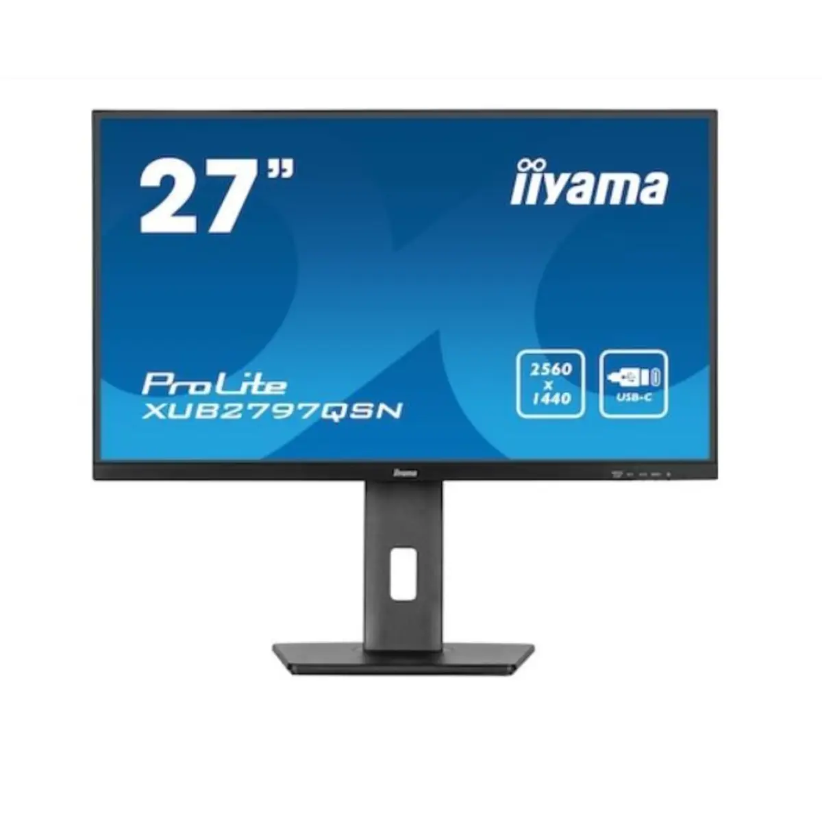 PROLITE XUB2797QSN-B1 68,5cm 27" WQHD 2560x1440 100Hz 250 cd/m² 1300:1 1ms DisplayPort mattschwarz Pivot