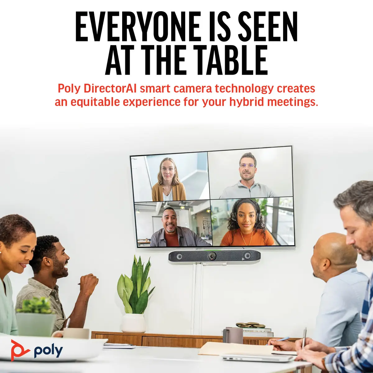Poly Studio X52 Konferenzsystem Gigabit Ethernet/WLAN Bluetooth