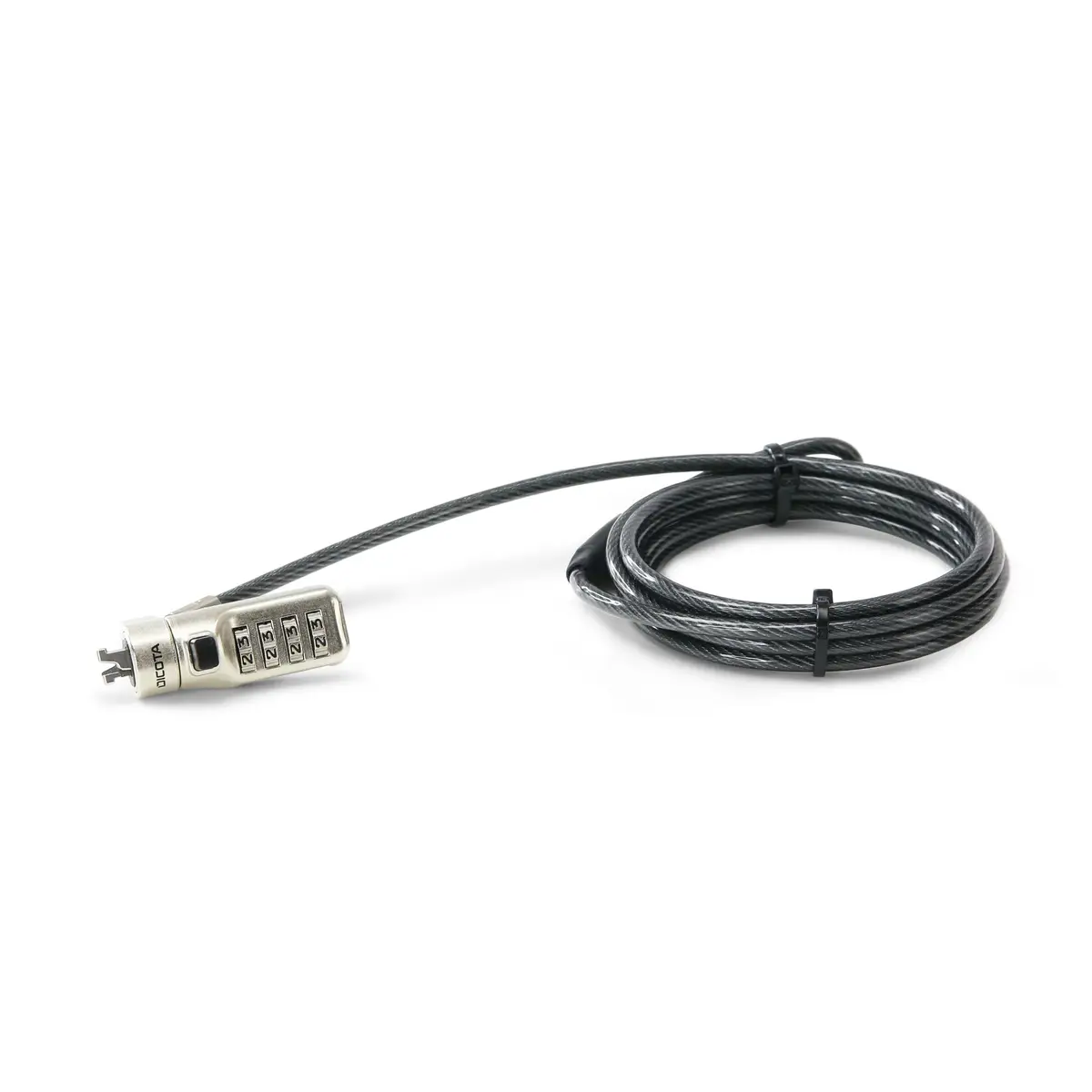 Security cable lock anthracite 2 m