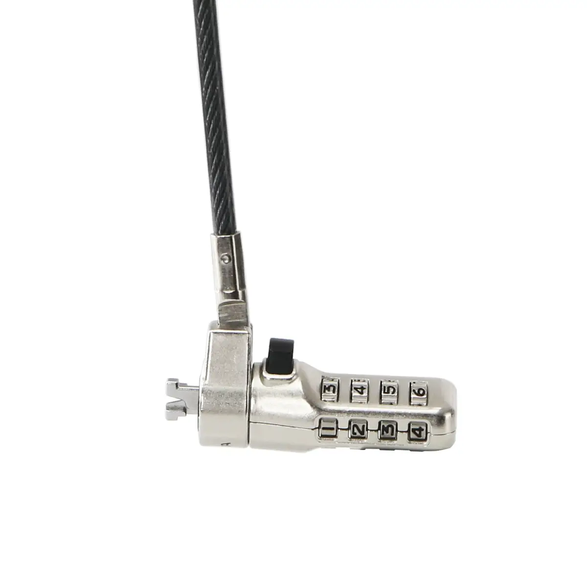 Security cable lock anthracite 2 m