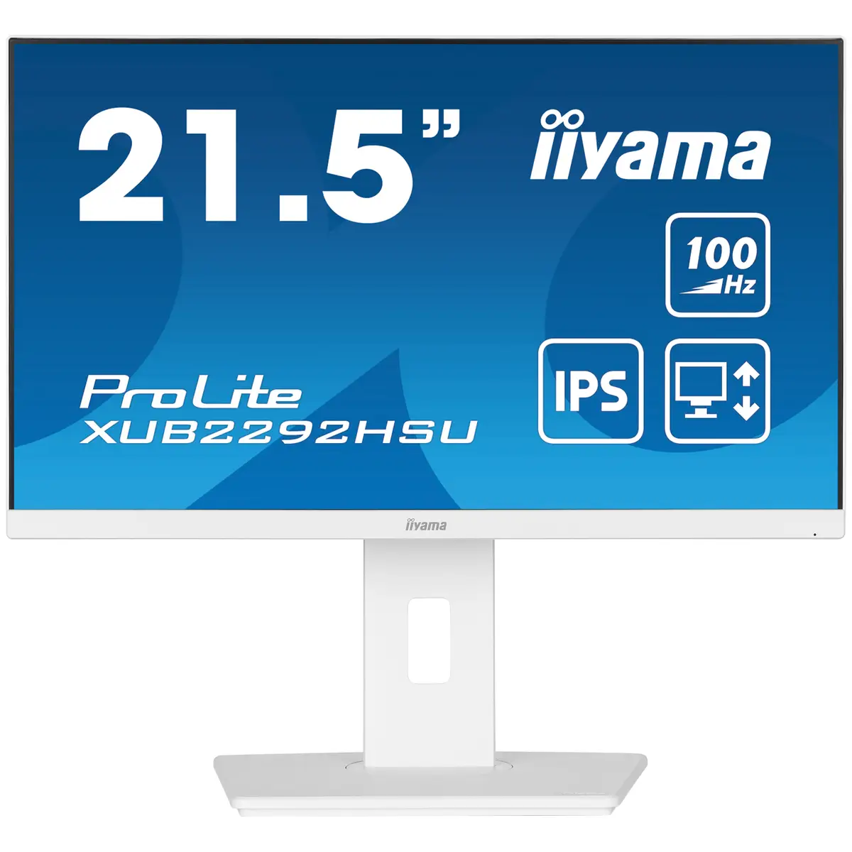 ProLite XUB2292HSU-W6 LED-Monitor 54,6cm 21,5" 1920x1080 FHD 100 Hz IPS 250 cd/m² 1000:1 0,4 ms HDMI DisplayPort Lautsprecher weiß Matte Pivot
