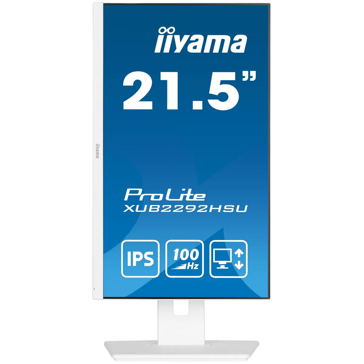ProLite XUB2292HSU-W6 LED-Monitor 54,6cm 21,5" 1920x1080 FHD 100 Hz IPS 250 cd/m² 1000:1 0,4 ms HDMI DisplayPort Lautsprecher weiß Matte Pivot
