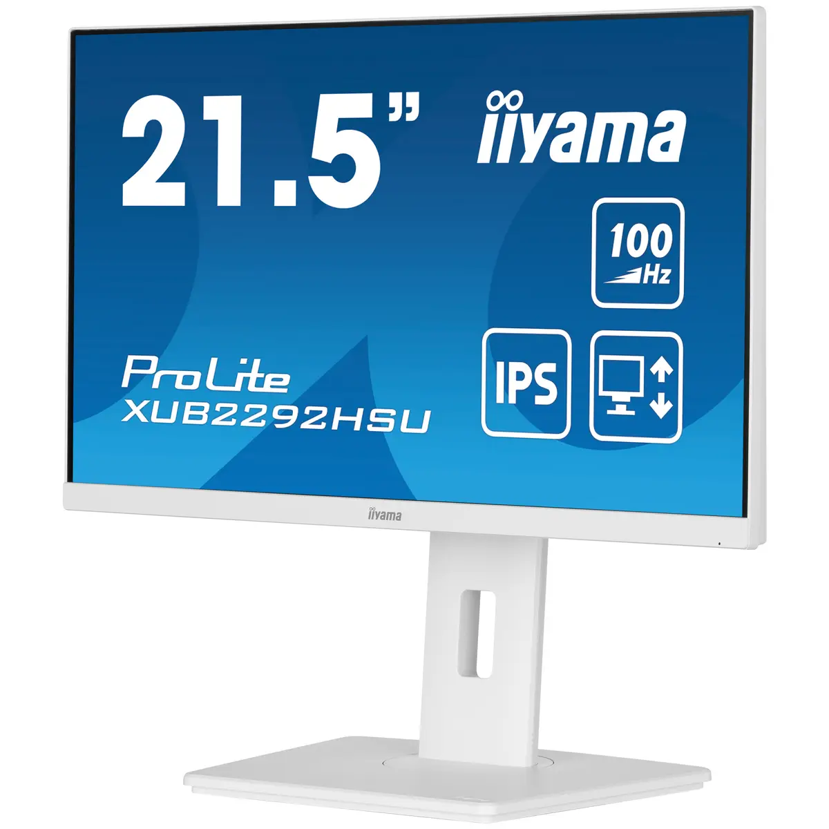 ProLite XUB2292HSU-W6 LED-Monitor 54,6cm 21,5" 1920x1080 FHD 100 Hz IPS 250 cd/m² 1000:1 0,4 ms HDMI DisplayPort Lautsprecher weiß Matte Pivot