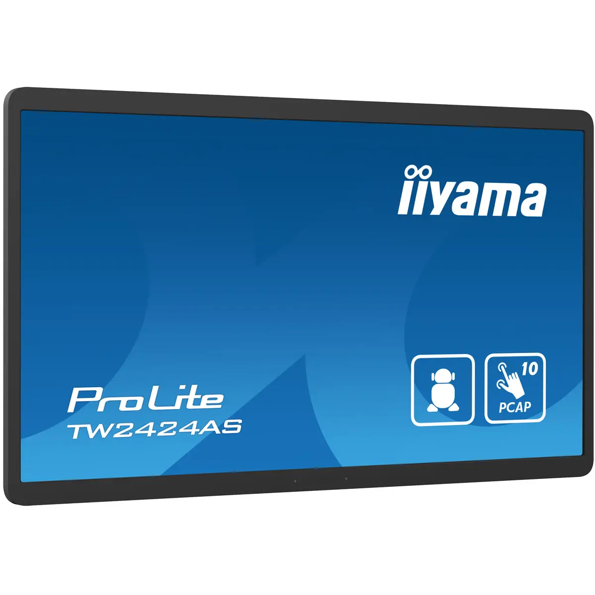 ProLite TW2424AS-B1 LED-Monitor 59,9cm 23,6" feststehend Touchscreen 1920x1080 FHD 60 Hz IPS 1000:1 14 ms HDMI Lautsprecher Schwarz Matte