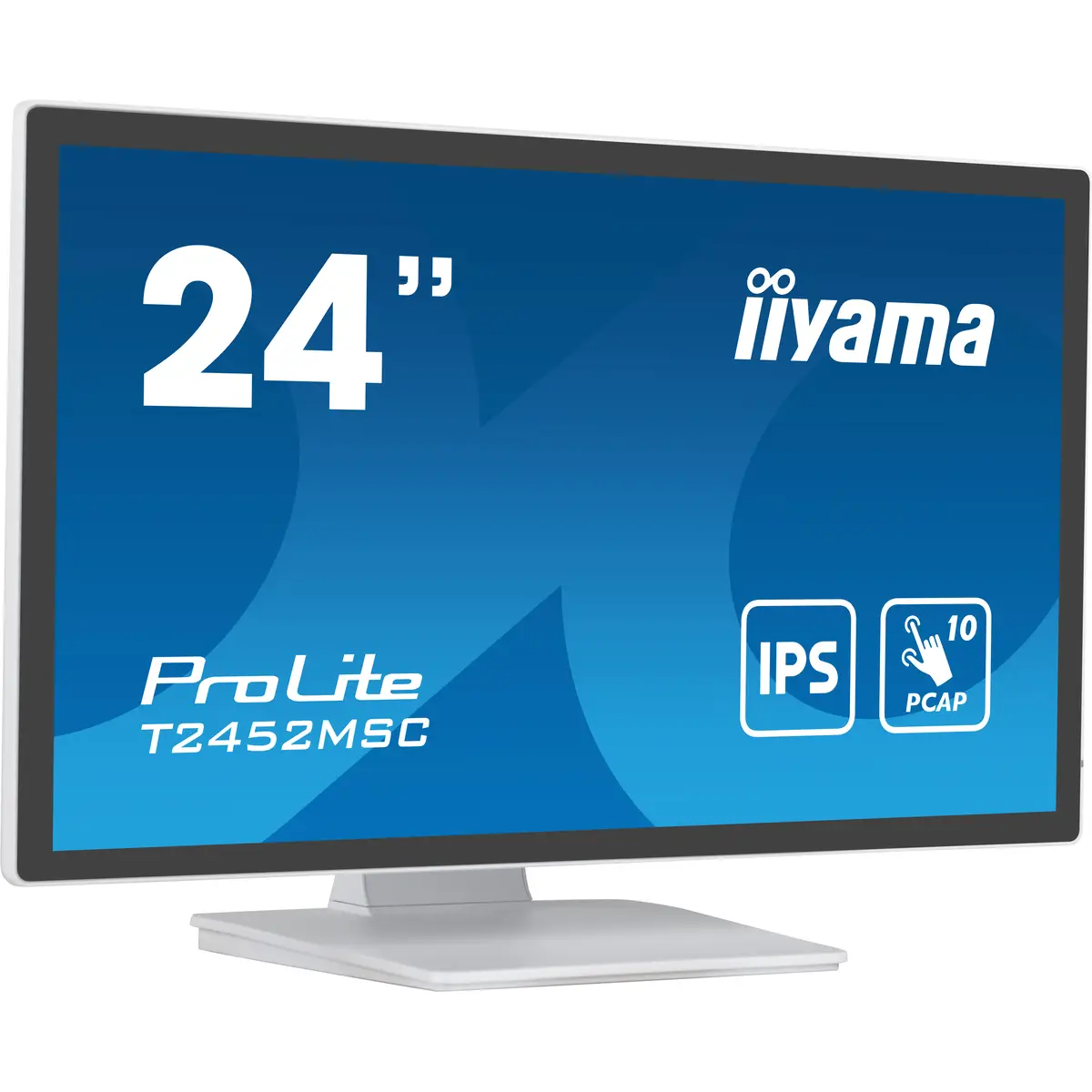 ProLite T2452MSC-W1 LED-Monitor 60,5 cm 23,8" Touchscreen 1920x1080 FHD IPS 400 cd/m² 1000:1 14 ms HDMI DisplayPort Lautsprecher weiß