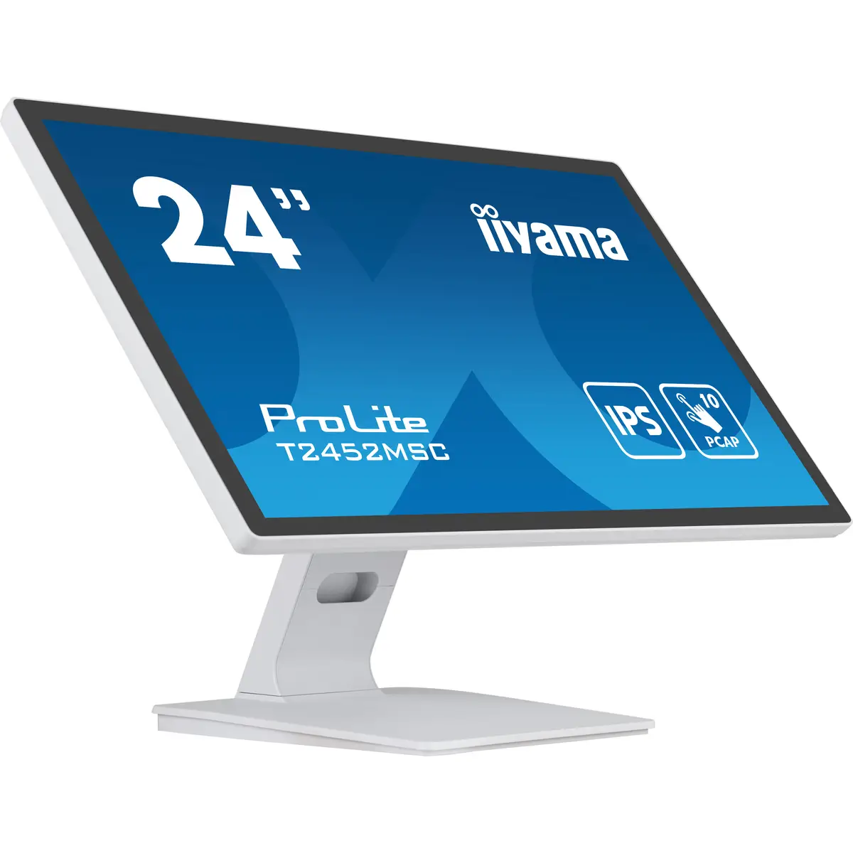 ProLite T2452MSC-W1 LED-Monitor 60,5 cm 23,8" Touchscreen 1920x1080 FHD IPS 400 cd/m² 1000:1 14 ms HDMI DisplayPort Lautsprecher weiß