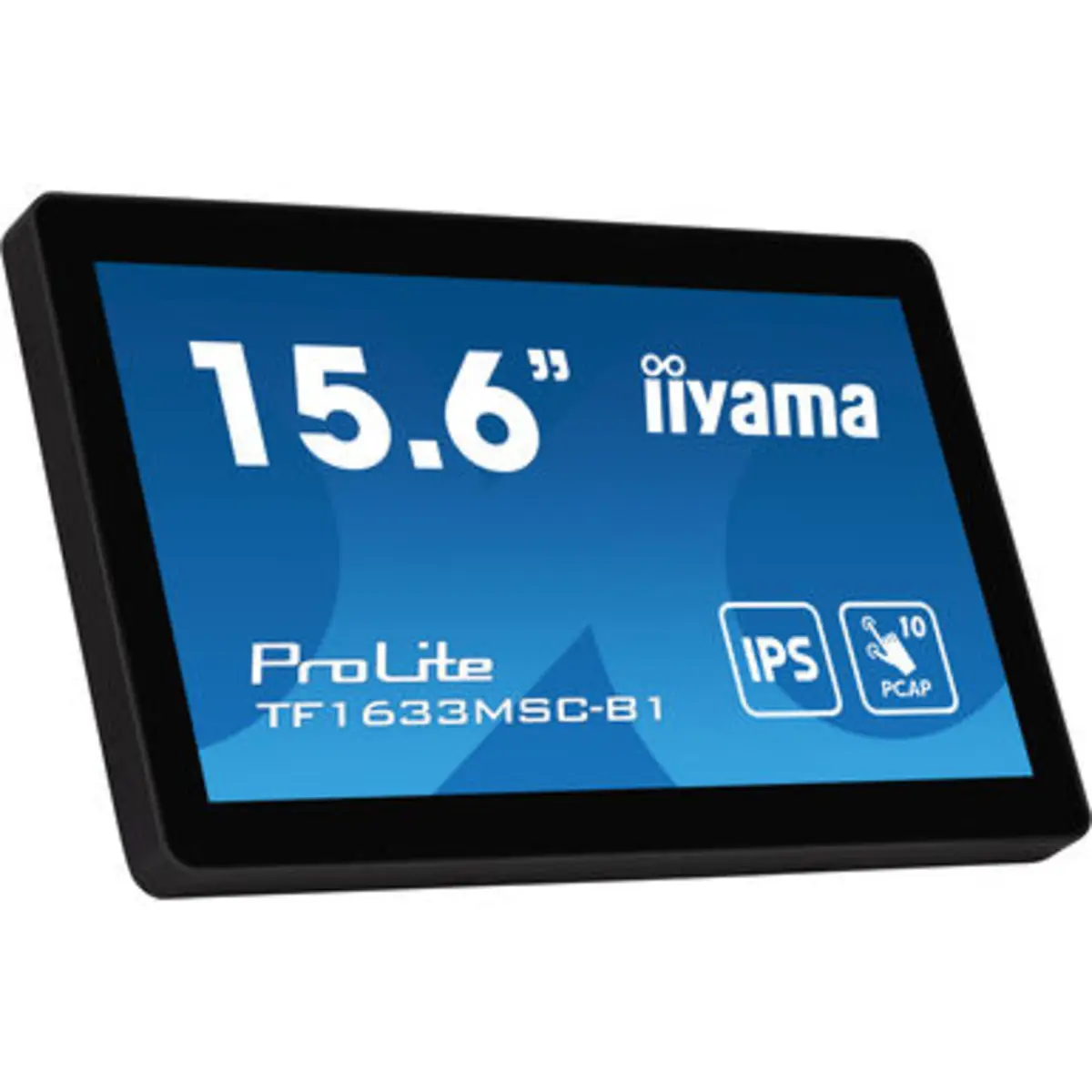ProLite TF1633MSC-B1 LED-Monitor 39,5cm 15,6" offener Rahmen Touchscreen 1920x1080 FHD 60 Hz IPS 450 cd/m² 1000:1 5 ms HDMI DisplayPort Lautsprecher Schwarz matte Oberfläche