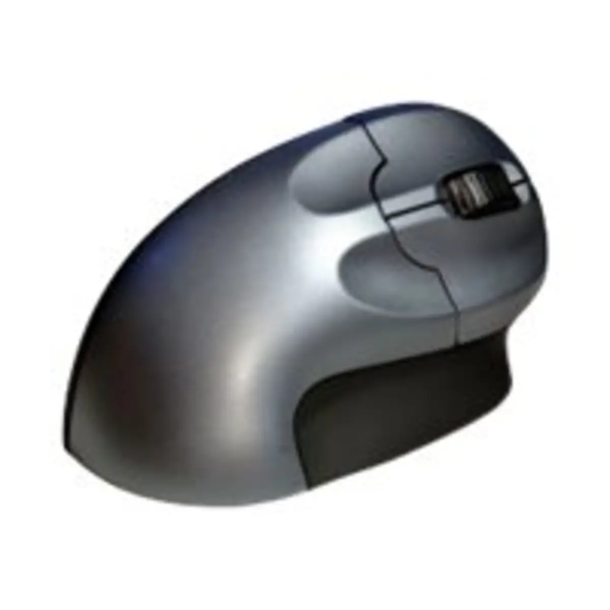 Grip Mouse Wireless, rechts, Vertikale Ausführung, Optisch, RF Wireless, 1600 DPI, Schwarz, Silber
