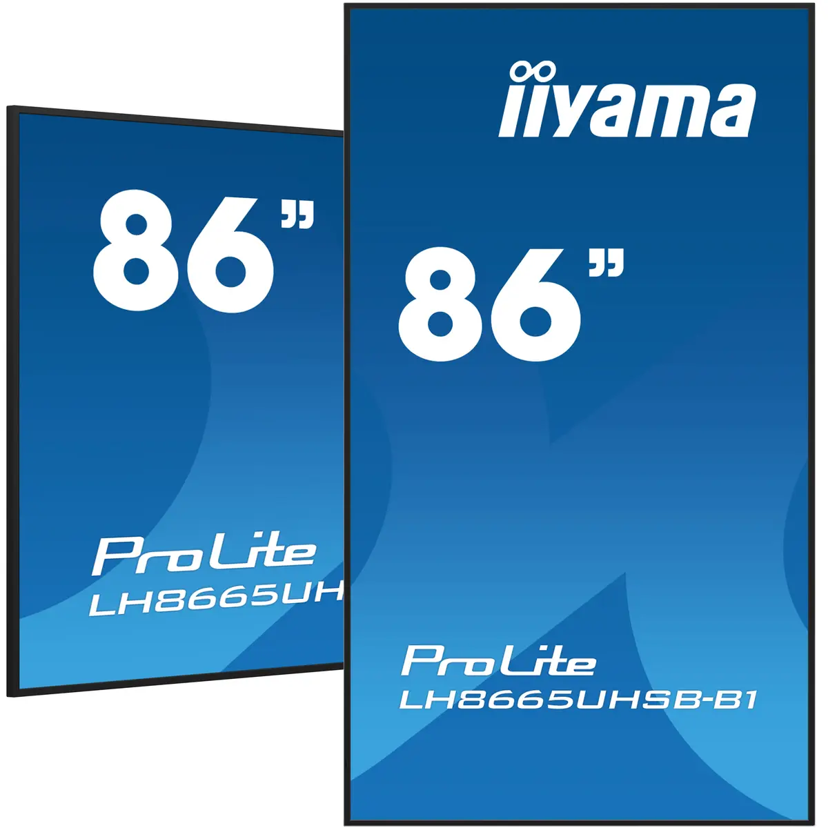 ProLite LH8665UHSB-B1 218 cm 86" LCD-Display mit LED-Hintergrundbeleuchtung Digital Signage Android 4K UHD (2160p) 3840x2160 16:9 1200:1 800 cd/m² 8 ms Schwarz