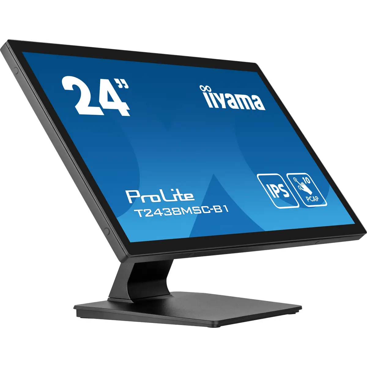 ProLite T2438MSC-B1 LED-Monitor 60,5 cm 23,8" Touchscreen 1920x1080 FHD IPS 600 cd/m² 1000:1 5 ms HDMI DisplayPort Lautsprecher mattschwarz