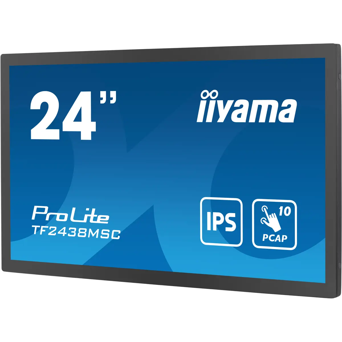 ProLite TF2438MSC-B1 LED-Monitor 60,5cm 23,8" offener Rahmen Touchscreen 1920x1080 FHD IPS 600 cd/m² 1000:1 5 ms HDMI DisplayPort Lautsprecher Schwarz Matte