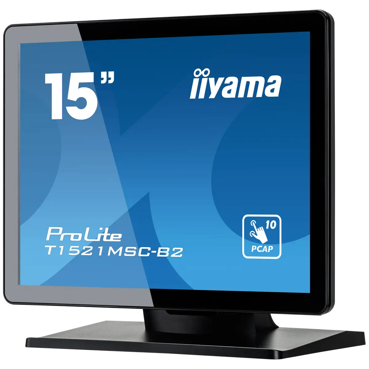 ProLite T1521MSC-B2 LED-Monitor 38 cm 15" Touchscreen 1024x768 TN 370 cd/m² 800:1 8 ms HDMI VGA Lautsprecher mattschwarz