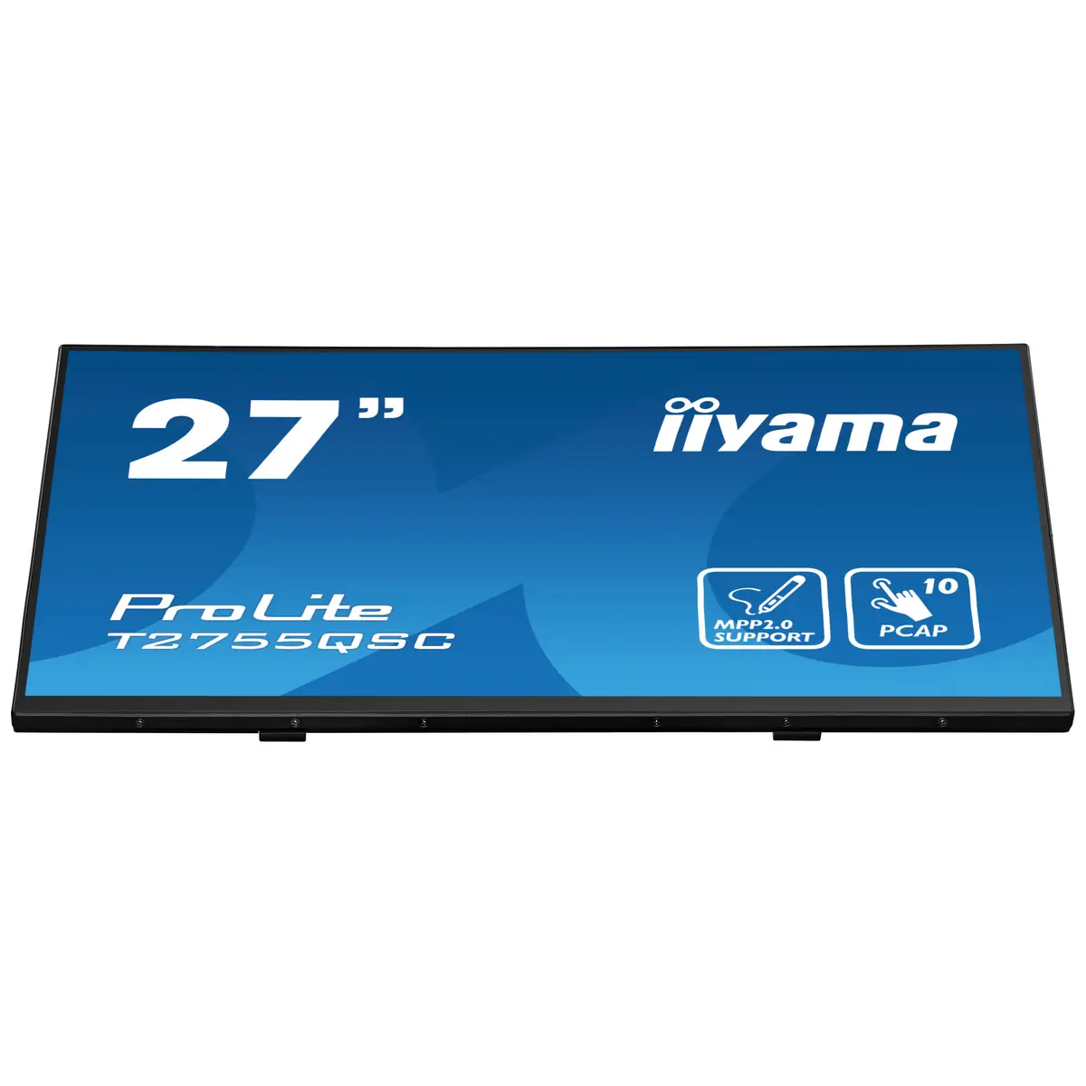ProLite T2755QSC-B1 LED-Monitor 68,4 cm 27" Touchscreen 2560 x 1440 WQHD 75 Hz IPS 400 cd/m² 1000:1 5 ms HDMI DisplayPort Lautsprecher mattschwarz