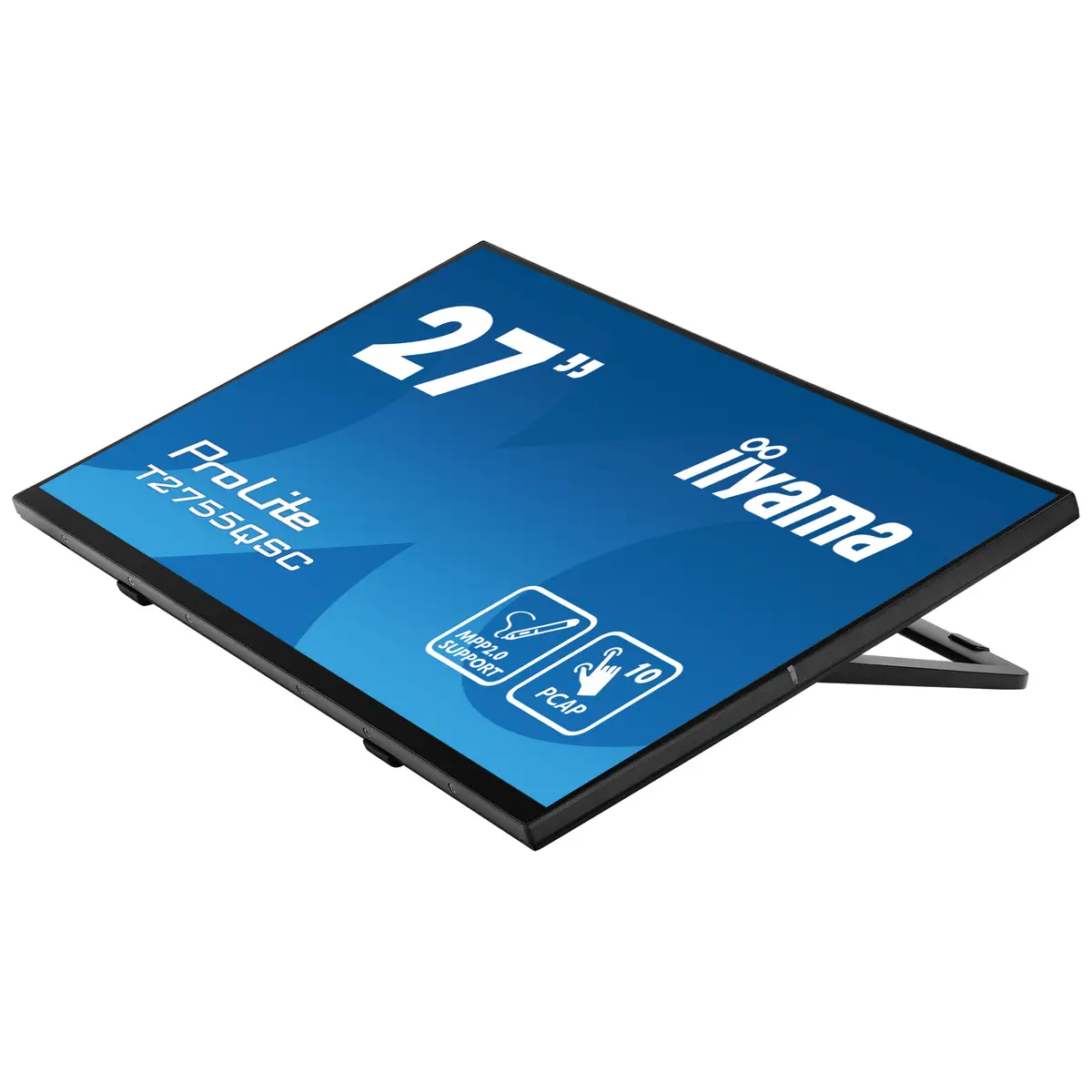 ProLite T2755QSC-B1 LED-Monitor 68,4 cm 27" Touchscreen 2560 x 1440 WQHD 75 Hz IPS 400 cd/m² 1000:1 5 ms HDMI DisplayPort Lautsprecher mattschwarz