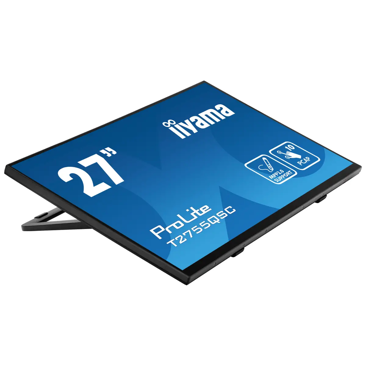 ProLite T2755QSC-B1 LED-Monitor 68,4 cm 27" Touchscreen 2560 x 1440 WQHD 75 Hz IPS 400 cd/m² 1000:1 5 ms HDMI DisplayPort Lautsprecher mattschwarz