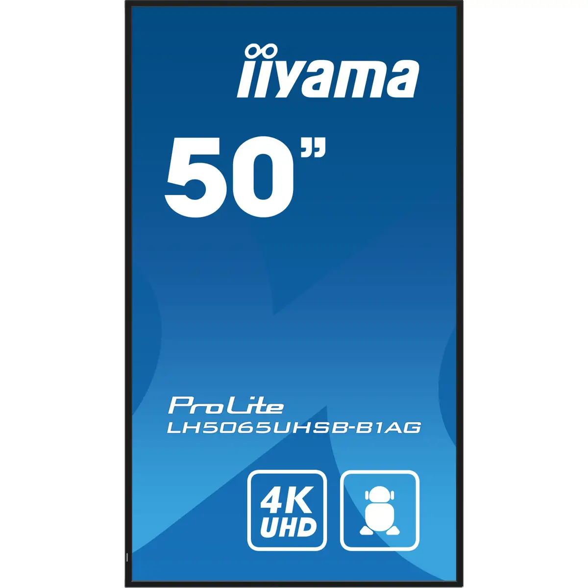 LH5065UHSB-B1AG Signage-Display Digital Signage Flachbildschirm 125,7 cm 49,5" LCD WLAN 4K Ultra HD 3840x2160 60Hz 16:9 800 cd/m² 5000:1 HDMI x2 DisplayPort RS-232c RJ45 Mini jack HDCP USBx2 65W Schwarz
