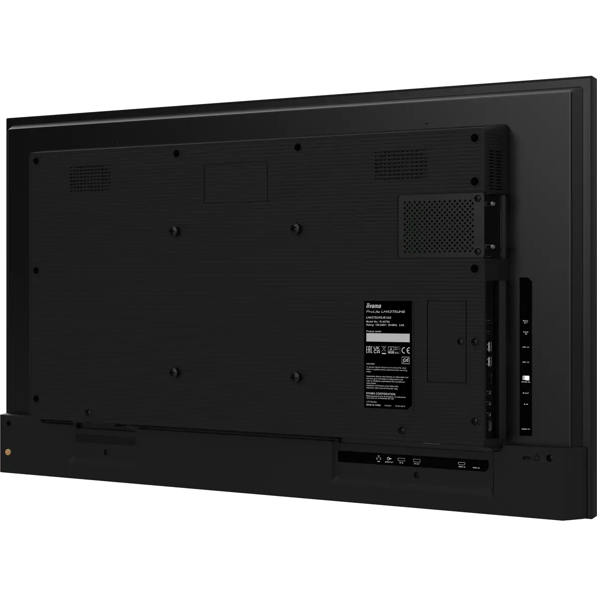 ProLite LH4365UHSB-B1 108 cm 42.5" LCD-Display mit LED-Hintergrundbeleuchtung Digital Signage Android 4K UHD (2160p) 3840x2160 16:9 1200:1 800 cd/m² 8 ms Schwarz