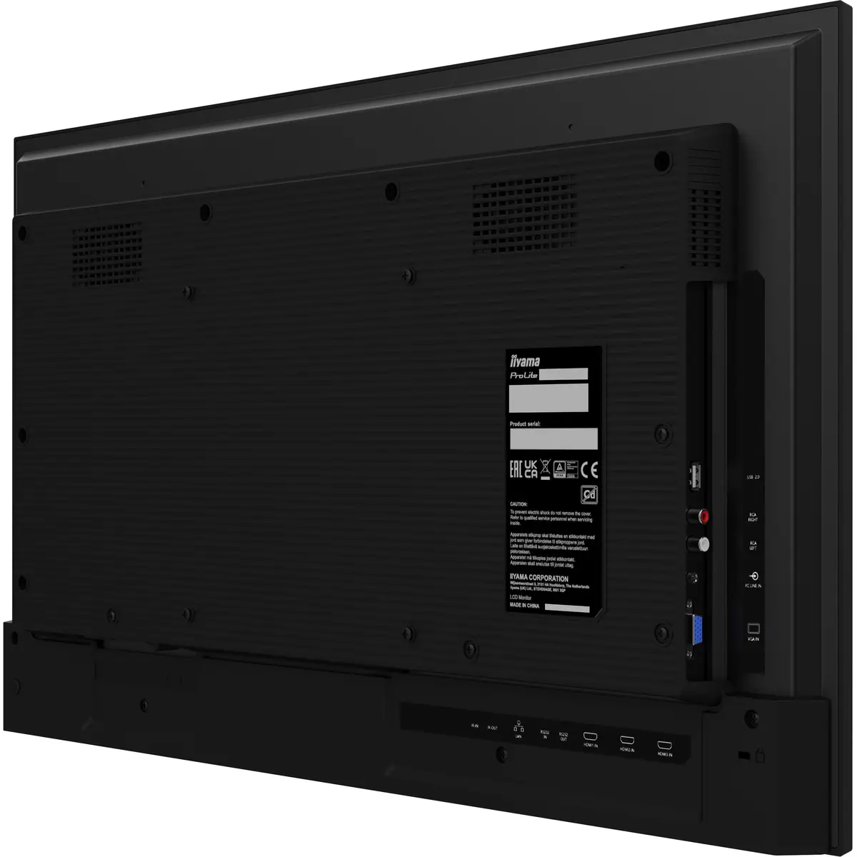 ProLite LH3275HS-B1AG 80 cm 31.5" LCD-Display mit LED-Hintergrundbeleuchtung Digital Signage mit mit SoC Mediaplayer Android 1080p 1920x1080 16:9 1200:1 500 cd/m² 8 ms Schwarz Matte