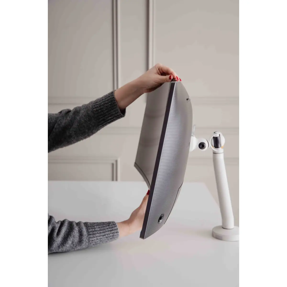 BE Flexible Single, Klemme, 10 kg, 43,2 cm (17"), 88,9 cm (35"), 100 x 100 mm, Weiß