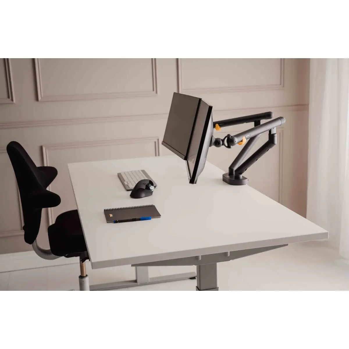 BE Flexible Dual, Klemme, 20 kg, 43,2 cm (17"), 88,9 cm (35"), 100 x 100 mm, Grau