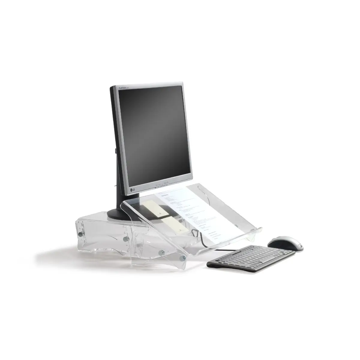 Q-doc 515 Document Holder, Acryl, Kunststoff, Stahl, 10 kg, 120 - 240 mm, Transparent, 1 Stück(e), 505 mm