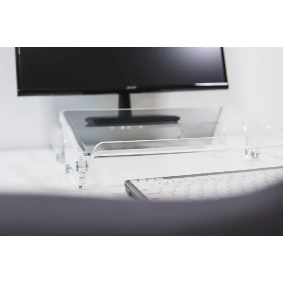 Q-doc 415 Document Holder, Acryl, Kunststoff, Stahl, 10 kg, 120 - 240 mm, Transparent, 390 mm, 275 mm