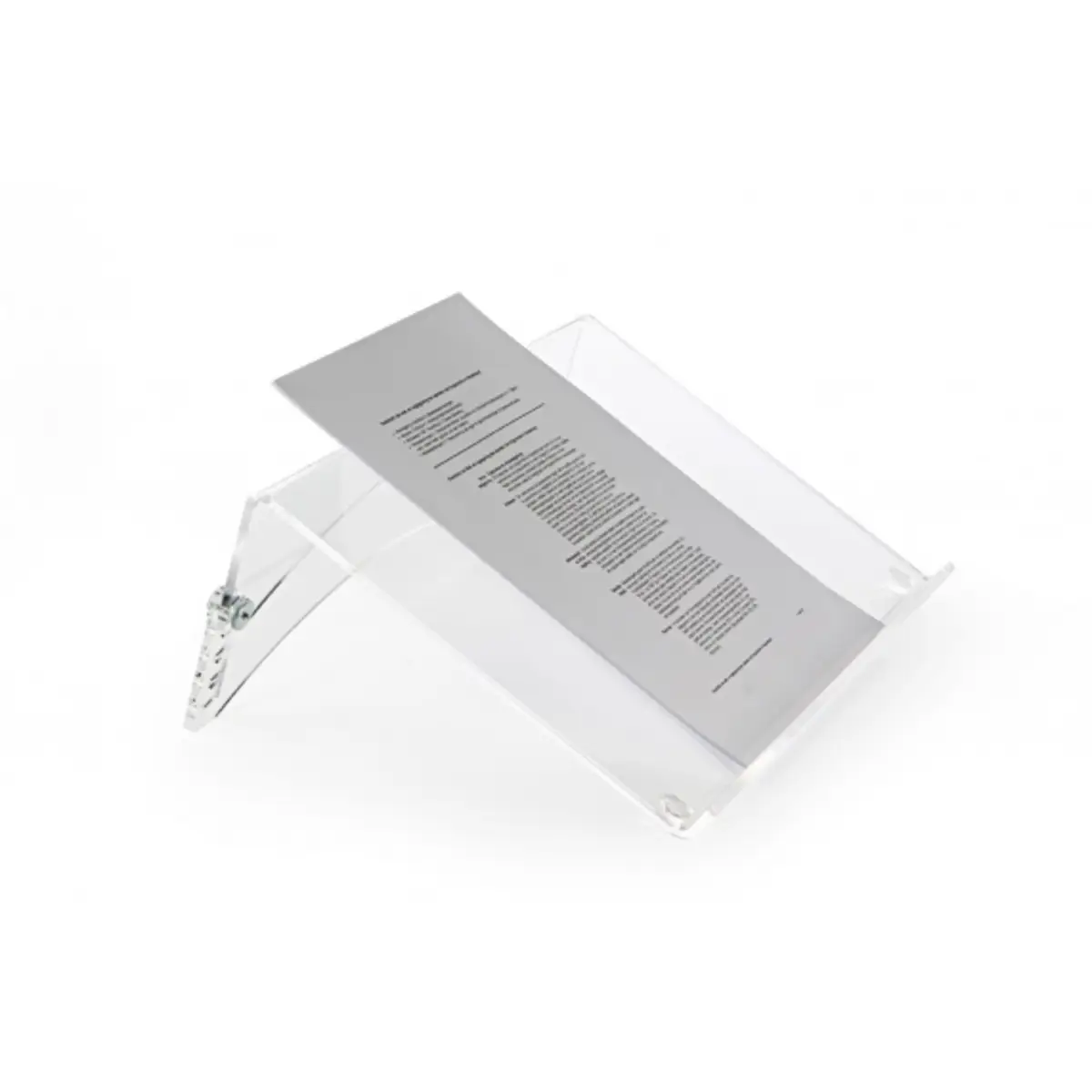 FlexDoc Cristal Clear Document Holder, Acryl, Kunststoff, Stahl, 80 - 130 mm, Transparent, 384 mm, 260 mm, 80 mm