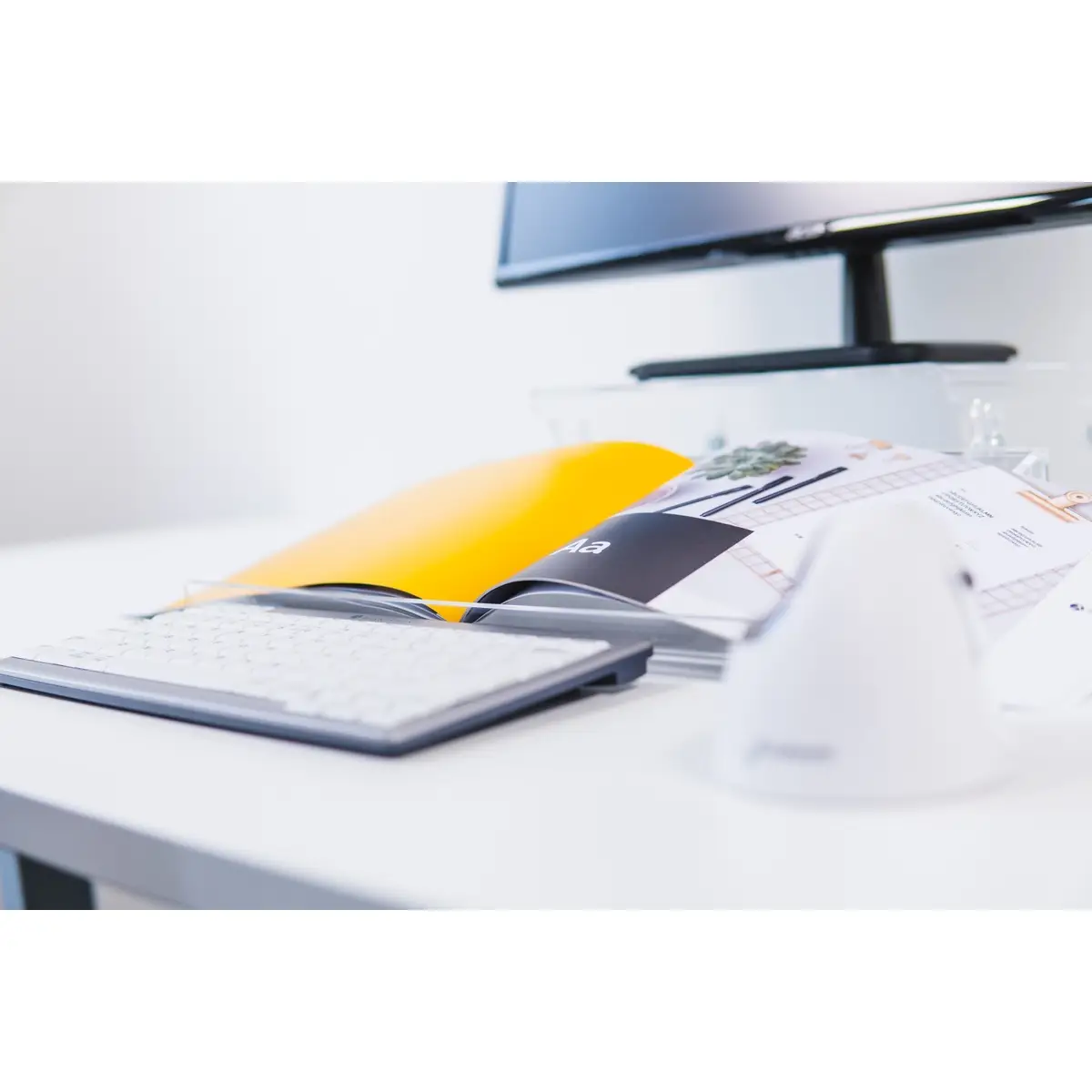 FlexDoc Cristal Clear Document Holder, Acryl, Kunststoff, Stahl, 80 - 130 mm, Transparent, 384 mm, 260 mm, 80 mm