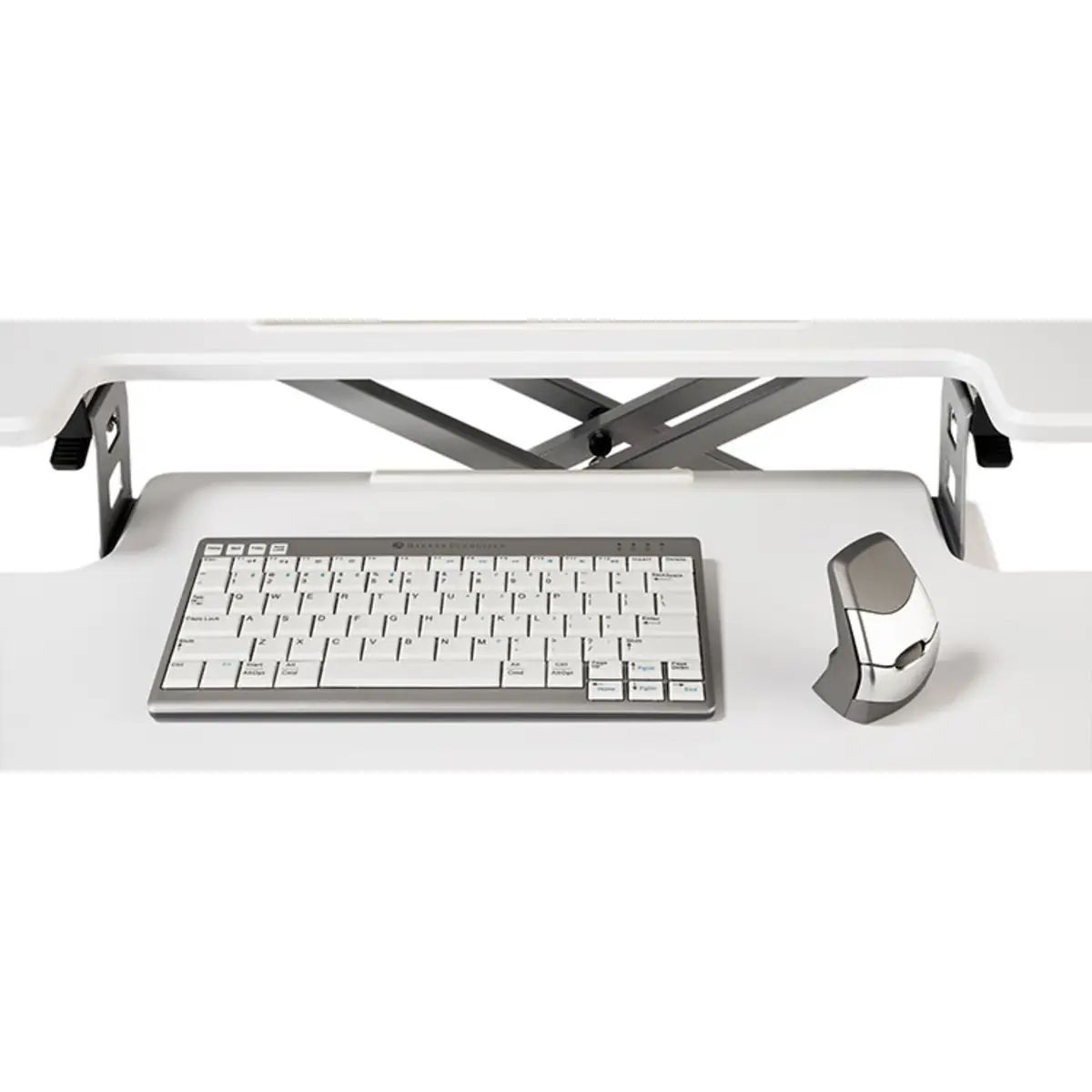 Adjustable Sit-Stand Desk Riser 2, Freistehend, 15 kg, Höhenverstellung, Weiß